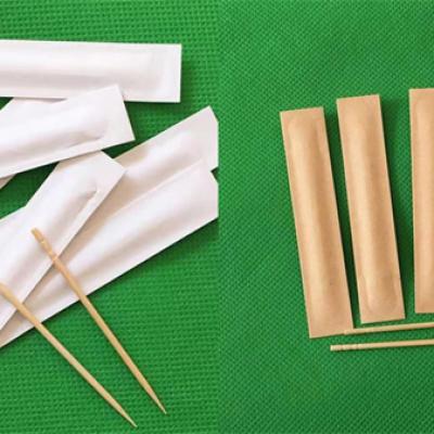 Paper wrapped bamboo toothpicks 